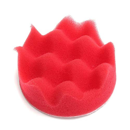 PYouo-mini Polisher Pads, 11Pcs Waffle Sponge Buffer Car Buffing Polisher Pads, Foam Polishing Set 3" 5" 6" 7", Waxing (Material : 5inch) - size: 5inch