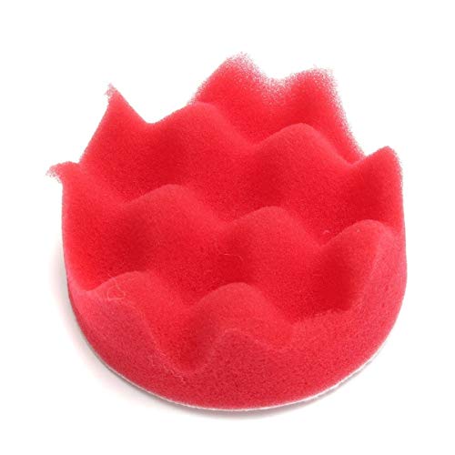 PYouo-mini Polisher Pads, 11Pcs Waffle Sponge Buffer Car Buffing Polisher Pads, Foam Polishing Set 3" 5" 6" 7", Waxing (Material : 6inch) - size: 6inch