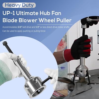 UP-1 Ultimate Fan Blade Blower Wheel Hub Puller, Heavy Duty Steel