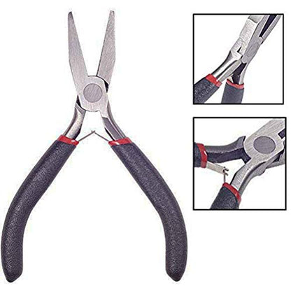 5 Inch Flat Nose Pliers Wire Pliers for Jewelry Making, Wire Wrapping Bending - 2 Pack - style: Flat Nose