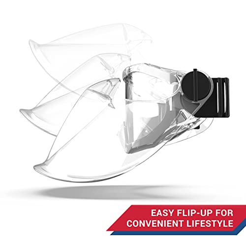 Eagle Eyes Anti-Fog Scratch-Resistant Safety Goggles with Face Shield - 99.9% UV Rays Protection - Universal Fit Lightweight Eyewear (Clear) - color: Clear