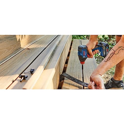 BOSCH GDX18V-1860CB15 18V Connected-Ready Two-In-One 1/4 In. and 1/2 In. Bit/Socket Impact Driver/Wrench Kit with (1) CORE18V 4 Ah Advanced Power Battery - style: w/ 18V 4 Ah Battery