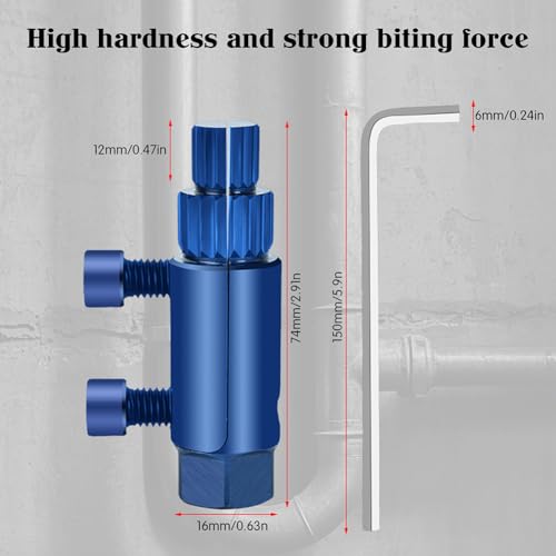 Broken Faucet Removal Tool, Quick-Release Bolt Extractor Kit for Damaged Pipes, High-Strength Anti-Rust Screw Remover Tool for Valves Hex Bolts | DIY Home Repair Essentials