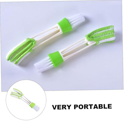 3pcs Double-Ended Car Air Vent Cleaning Brush Set Soft Bristles for Interior Crevice and Dashboard Detail Cleaning Tools