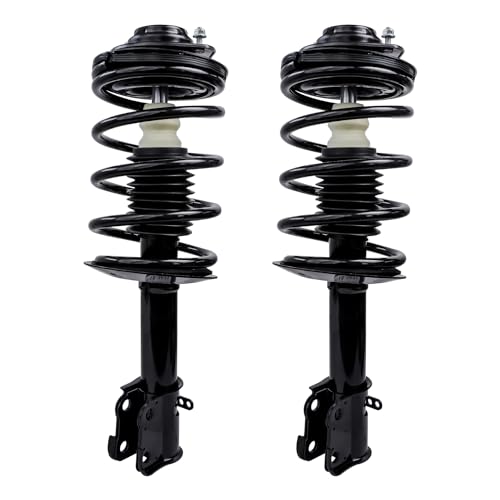 Detroit Axle - 2 Front Struts for 2001-2010 Chrysler PT Cruiser Complete Ready Struts w/Coil Spring 2002 2003 2004 2005 2006 2007 2008 2009 Replacement Suspension Shocks - size: 171592 x2/PAIR