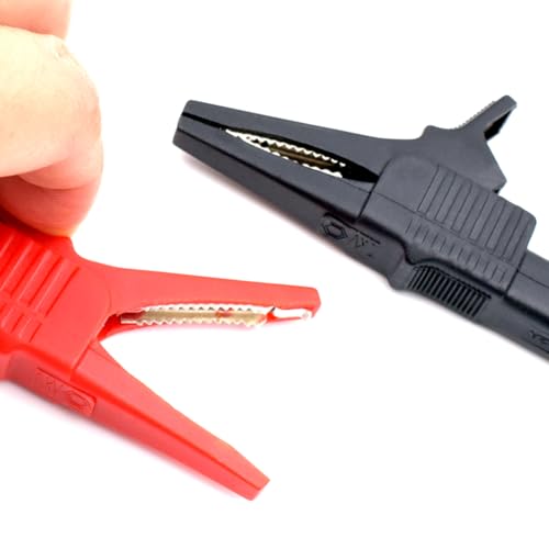 4Pcs Alligator Clip Test Lead Kit 14 AWG Heavy-Duty 4mm Banana Plug Replacement Leads,Silicone Jumpire Wires for Multimeter Meter Electrical Testing 3 Feet - style: Test Lead Kit 4Pcs