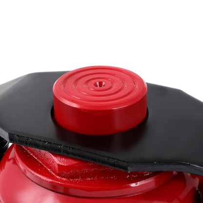 30 Ton (66,000 lb) Pneumatic Air Hydraulic Bottle Jack with Manual Hand Pump for Auto Truck Travel Trailer Repair Lift - Red