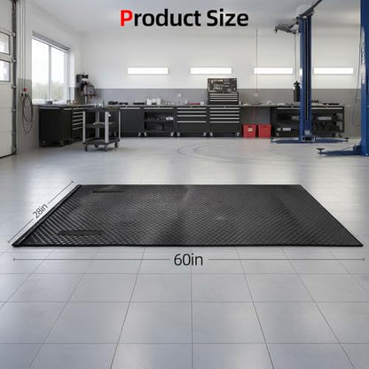 AggAuto Rolling Creeper Mat 60''x28 Foldable Mechanic Mat Under Car Roller | Mechanic Creeper Mat, Oil Resistant Surface, Smooth Sliding, Portable Design, Garage & Roadside Repairs - size: 60" x 28"