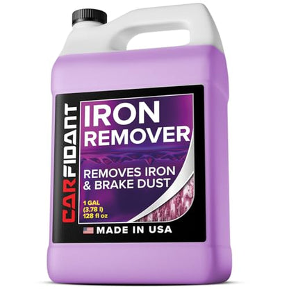 Iron Remover Car Detailing – Iron Decon Spray, Pulls Out Brake Dust, Rust & Fallout - Contaminant Removal for Car Paint & Wheels, pH Neutral Formula - 128 fl. oz. - size: 128 fl. oz.