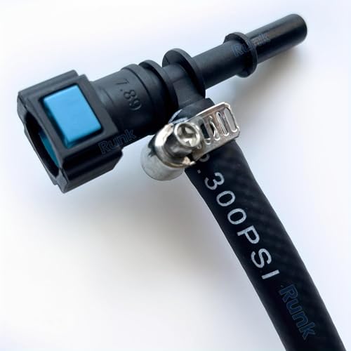 Fuel Pressure Gauge Tester Kit with Quick Connected Hose, 0-100 PSI Fuel Pressure Tester Tool with 6.30 7.89 9.49 Fuel Line Fittings