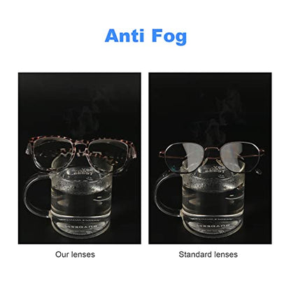 Stylish Safety Glasses Goggles for Women Girls Anti-fog Glasses Protective Eyewear Clear Glasses - color: 4 Pack: Blue+black+tortoise+clear