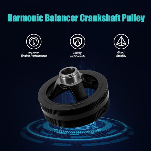 AULINK 594-209 19300488 Harmonic Balancer Crankshaft Pulley For Bucik Rainier,For Chevy Avalanche Tahoe Colorado Suburban Silverado Express 1500/2500/3500/4500,For GMC Sierra Yukon 4.8L 5.3L 6.0L 6.2L
