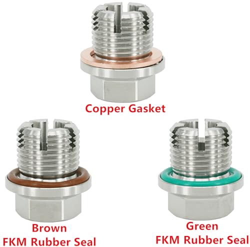 M18.1-1.5 x 15mm Oversize Piggyback Oil Drain Plug, Stainless Steel Self Tapping Oil Pan Thread Repair Kit - size: M18.1x1.5