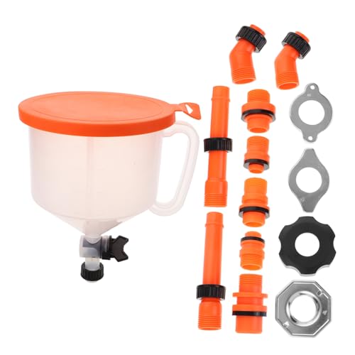 Unomor Spill Coolant Filling Kit Radiator Funnel with Valve Plastic Cooling System Tool for Automotive Radiator Maintenance and Fluid Handling