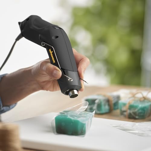 Wagner Spraytech 0503038 HT400 Heat Gun, Dual Temperature Hot Air Tool 680 and 450 Degrees, Shrink Tubing, Embossing, Craft Projects, Sticker Removal Heat Gun - size: HT400