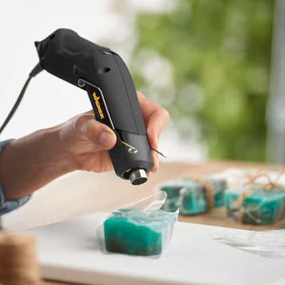 Wagner Spraytech 0503038 HT400 Heat Gun, Dual Temperature Hot Air Tool 680 and 450 Degrees, Shrink Tubing, Embossing, Craft Projects, Sticker Removal Heat Gun - size: HT400