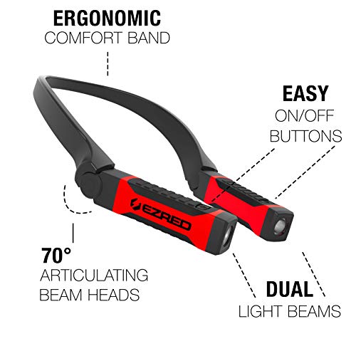 EZRED ANYWEAR Rechargeable Neck Light Bundle for Hands-Free Lighting