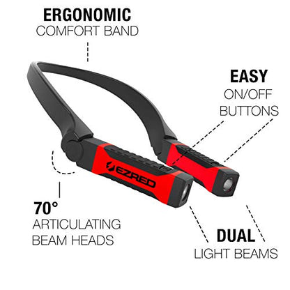 EZRED ANYWEAR Rechargeable Neck Light Bundle for Hands-Free Lighting