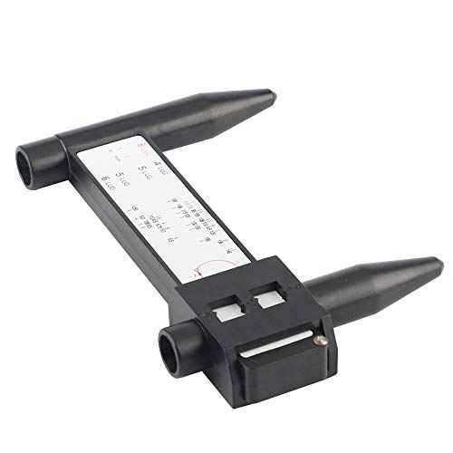 Wheel PCD Gauge, Rim Bolt Pattern Measuring Tool, PCD Ruler, Lug Bolt Pattern Gauge for 4 5 6 8 Holes Sliding Caliper