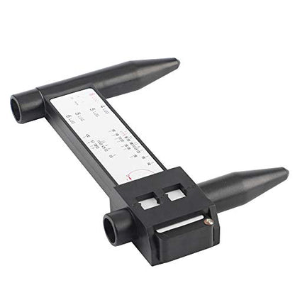 Wheel PCD Gauge, Rim Bolt Pattern Measuring Tool, PCD Ruler, Lug Bolt Pattern Gauge for 4 5 6 8 Holes Sliding Caliper