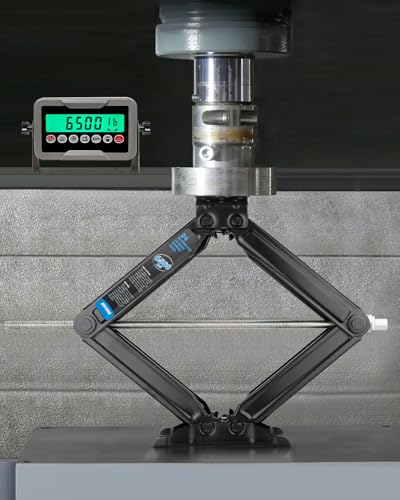 Kohree 6500lbs Heavy Duty RV Stabilizer Jacks 2 Pack, 24 Inch Leveling Scissor Jack for Travel Trailer Camper, with Crank Handle and Drill Socket - size: 2P-6500-24inch