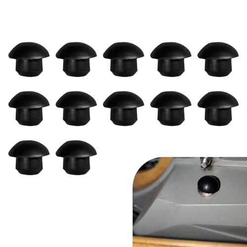 12PCS Bottle Jack Floor Jack Oil Filler Plugs, 9mm Horizontal Jack Plugs Rubber Reservoir Oil Filler Plug, Black Jack Hydraulic Top Pressure Rod, Jack Accessories for Oil Reservoir - size: 12PCS