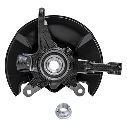 Detroit Axle - Front Steering Knuckles w/Hubs + Quick Struts w/Coil Spring Assembly Replacement for 2006-2011 Honda Civic 1.8L Coupe - size: 4QU47721/ Big strut kit