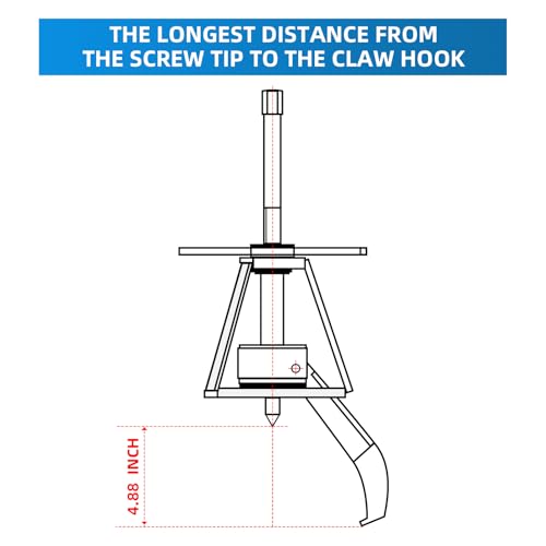 BESTOOL 3 Jaw Gear Puller,10 Ton Pulley Puller Tool, Removal Tool for Gears, Pulley and Flywheel - size: 3Jaw 10 Ton