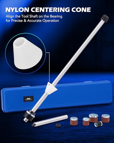 Orion Motor Tech OMT Cam Bearing Removal and Installation Tool Set | Universal Camshaft Bearing Tool Kit with 1-1/8 to 2-2/3 Inch Adapters, Covers Most Domestic and Import Vehicles