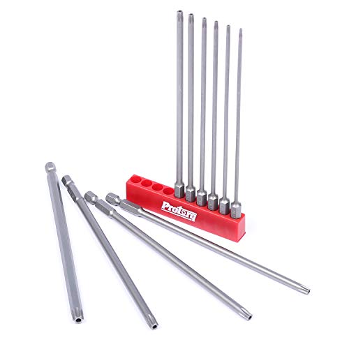 Protorq TORX Tamper Resistant Bits, Security TORX Bits (T7-T40), 150mm, 10 -Pieces, High Grade S2 Steel - size: 10pc 6 in. Torx Security