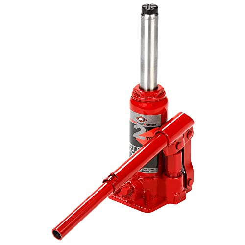 AFF Heavy Duty 2 Ton Bottle Jack, Manual, Machine Hardened Steel Saddles, Centered Pumps and Rams, 3502 - size: 2 Ton Capacity, style: Heavy Duty