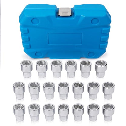 BELEY 20PCS Wheel Lock Nut Key Kit for Porsche & VW Touareg - Anti-Theft Lug Nut Remover Tool Set with Screw Remover - style: 20pcs for Porsche