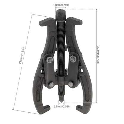 ChgImposs Multifunction Standard Carbon Steel 2 Jaw / 3 Jaw Bearing Puller with 4 Single Hole Claw Pullers for Car/Mechanical Repairing (8 Inch) - size: 8 Inch