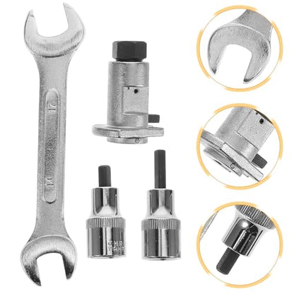 VOSAREA 4pcs Ball Joint Tool Set Tie Rod End Removal Tool and Strut Spreader, Universal Suspension Socket Wrench Kit for Car Repair and Maintenance