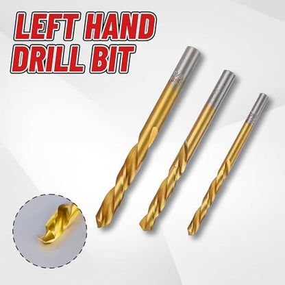 18Pcs Screw Extractor and Left Hand Drill Bit Set, Easy Out Broken Bolt Remover Reverse 6542/4341 HSS Steel Cobalt, Bolt Extractor Kit for Remove Stripped Screws, Damaged Bolts Studs - size: Upgarded Kit-18PCS