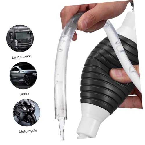 Manual Transfer Pump Kit 1 Set Siphon Hose and Check Valve for Fuel Extraction Portable Hand Pump for Automotive and Home Use