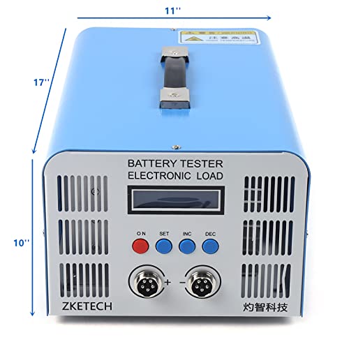 Battery Tester Electronic Load 0.1-40A Large Current Lithium Battery Charge Discharge Capacity Tester, Time/Cut-Off Current/Manual Charge Discharge Termination - style: Electronic Battery Tester Load