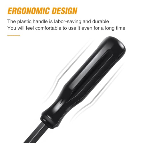 GOOACC Car Panel/Upholstery Remover Ergonomic Stainless Steel Fastener Remover - Easily Removes Plastic Fasteners Reduces Damage to Panels and Loss of Clips Black - color: Black, size: 1Pc Remover