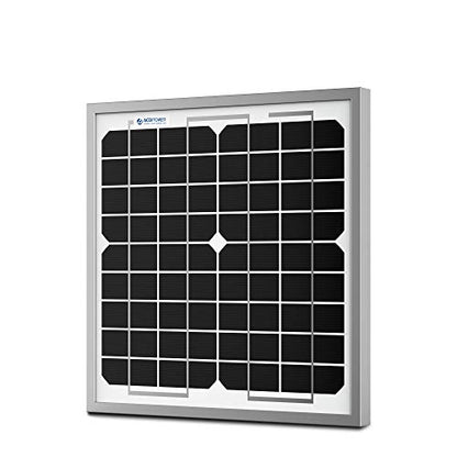 ACOPOWER HY010-12M Mono Solar Panel for 12V Battery Charging RV Boat, Off Grid, 10W - size: 10W