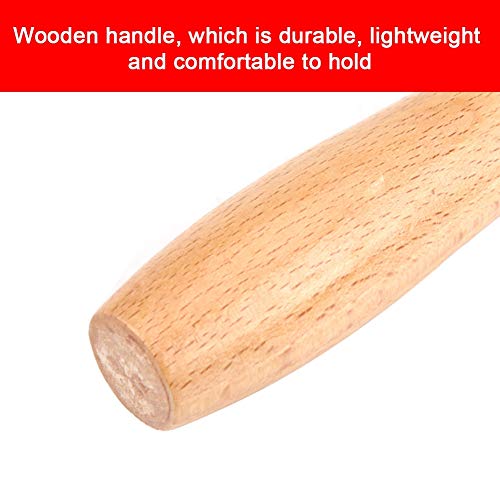 Car Wheel Tire Patch Repair Tool LaborSaving Bearing Roller with Wooden Handle Fit for and Motorcycle (M) - size: M