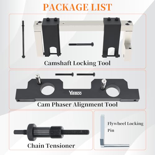 Engine Vanos Camshaft Alignment Locking Timing Tool Kit, Compatible with BMW N20 N26, with Carrying Case & Gloves - size: 8PC
