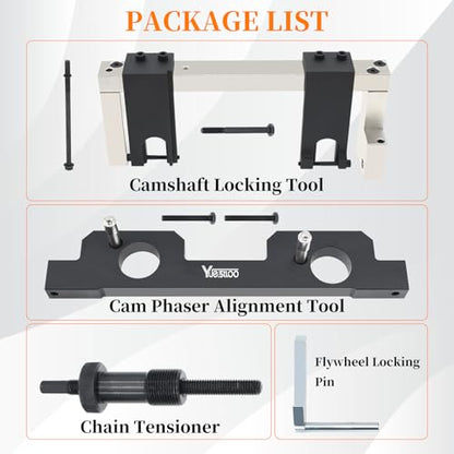 Engine Vanos Camshaft Alignment Locking Timing Tool Kit, Compatible with BMW N20 N26, with Carrying Case & Gloves - size: 8PC