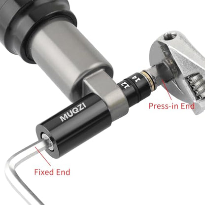 Bike Rear Shock Bushing Tool Kit, MTB Rear Shock Bearing Bushing Replacement Installation and Removal Tool for Mountain Road Bicycles Rockshox Fox - color: Red