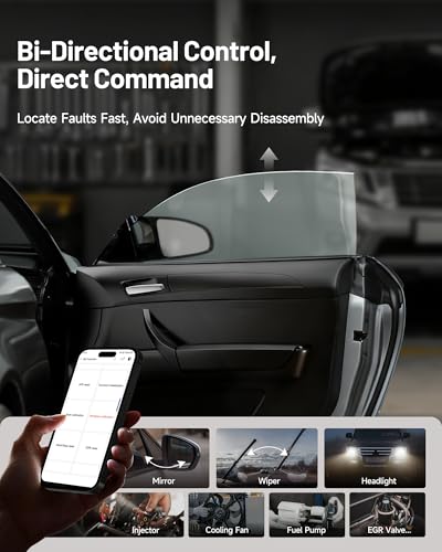 TOPDON Topscan Master OBD2 Scanner Bluetooth, 2026 Wireless Bidirectional Scan Tool, All System Diagnostic Tool for iOS & Android, 30+ Resets, FCA AutoAuth, CAN-FD/DoIP, Upgraded Version of TopScan