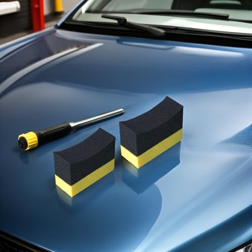 10-Pack Car Wash Sponge Set Tire Sponge Cleaner Shine Applicator Pad for Car Cleaning Soft