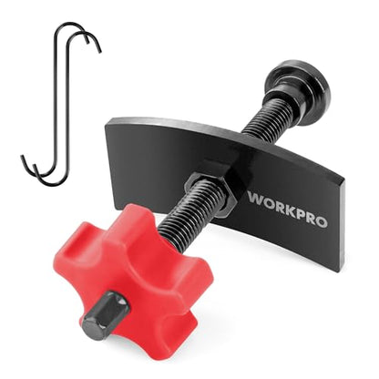 WORKPRO Heavy Duty Brake Caliper Compression Tool with 2 Caliper Hangers | Disc Brake Pad Spreader Tool for Compressing Inner Pad, Swivel Joint Brake Piston Compressor Tool for Cars & Light Trucks - size: Heavy Duty with 2 Hangers