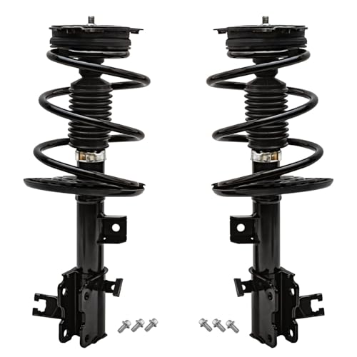 Detroit Axle - 4pc Front Struts Sway Bars Kit for 2013-2018 Nissan Altima, 2 Struts w/Coil Spring Assembly 2 Sway Bar End Links 2014 2015 2016 2017 Replacement Suspension Ready Struts Shocks Assembly - size: 4QS47432/ sway kit