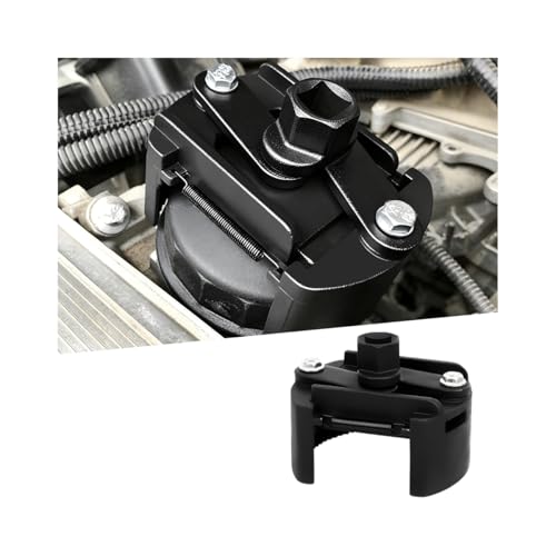 Car Oil Filter Wrench Removal Tool, Adjustable 3.15 Inch to 4.13 Inch Vehicle Oil Filter Cap Socket Wrench with Non-Slip Serrated Jaws, Automotive Accessories, Universal Fit - color: 3.15'' to 4.13''