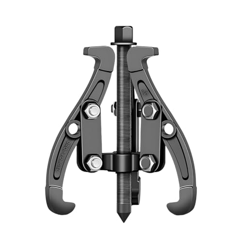 Car 3 Jaw Inner Bearing Puller, 4" Heavy Duty Pilot Gear Extractor Wheel Bearing Pulling Tool with Reversible Jaws, Internal External Gear Pulley Removal Tool for Motorcycle RV SUV - size: 4Inches