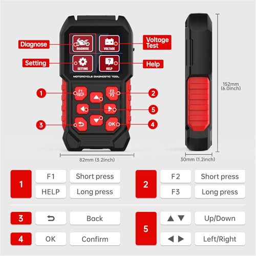 M4 Motorcycle Diagnostic Tool for Harley-Davidson, 17 Languages | Full-system 4-Pin/6-Pin motorcycle scanner with code reading and clearing, live data, service resets and active tests
